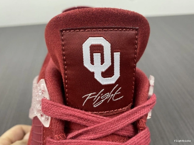 PE Sooners AJ4-904282 Oklahoma Retro Jordan 4 0731